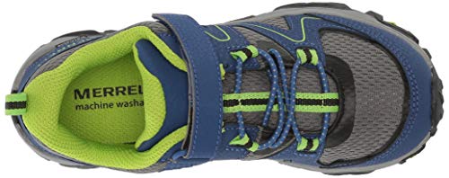 Merrell Trail Quest Hiking Sneaker, Blue/Green, 3 US Unisex Big Kid