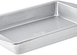 USA Pan American Bakeware Classics 9 x 13-Inch Rectangular Lasagna, Cake and Brownie Pan, Aluminized Steel, 9 x 13 Inch