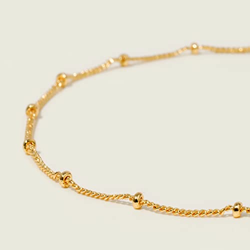 MEVECCO Anklet for Women Gold Satellite Chain 14K Gold Plated Dainty Boho Beach Summer Simple Foot Jewelry Ankle Bracelet for Girls