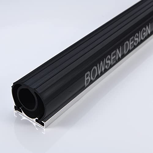 BOWSEN Heavy-Duty U+O Ring Universal Garage Door Bottom Seals Weatherstrip Rubber with Aluminum Track Retainer Kit (16FT)