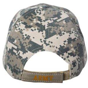 Officially Licensed United States Army Veteran Embroidered Baseball Cap (Army Emblem - Digital Camo)