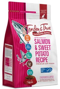tender & true salmon & sweet potato recipe cat food, 7lb