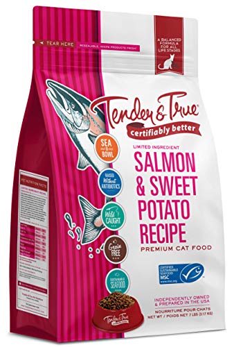 Tender & True Salmon & Sweet Potato Recipe Cat Food, 7lb