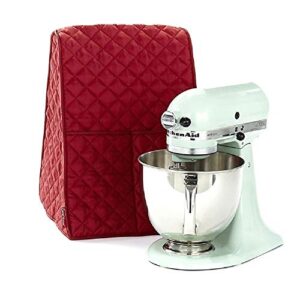 stand mixer cover dustproof kitchen aid mixer covers waterproof thicken protective covers with organizer bag for kitchen mixer (red)