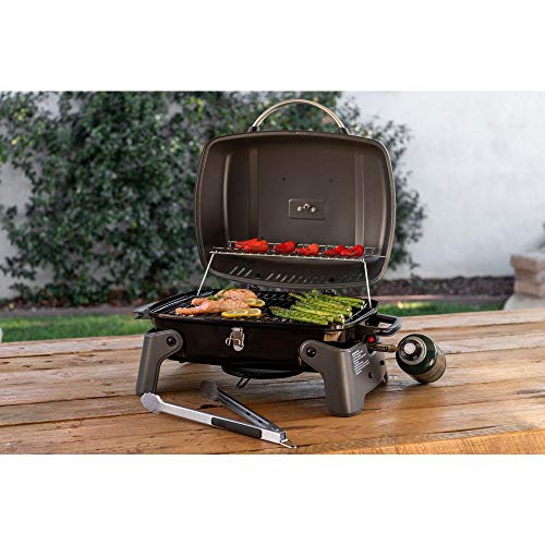 Nexgrill 1-Burner Portable Propane Gas Table Top Grill in Black