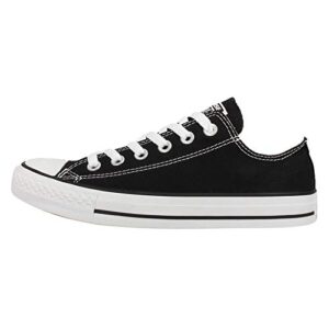 Converse Chuck Taylor All Star Low Top, Black/White, 10.5 Women/8.5 Men