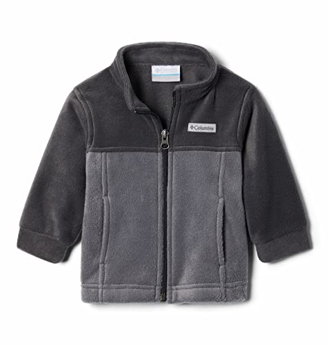 Columbia Kid's Steens Mt II Fleece Jacket, Soft Fleece with Classic Fit Outerwear, City Grey/Shark, 18/24