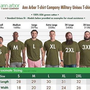 Army PT Style Shirt | U.S. Military Physical Training Infantry Workout T-Shirt-(MilGreen,M)