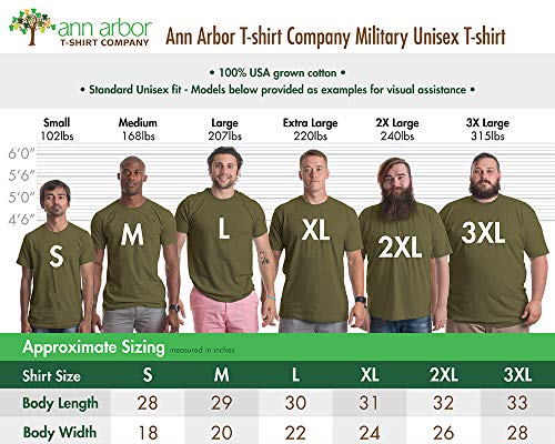 Army PT Style Shirt | U.S. Military Physical Training Infantry Workout T-Shirt-(MilGreen,M)