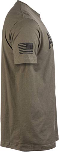 Army PT Style Shirt | U.S. Military Physical Training Infantry Workout T-Shirt-(MilGreen,M)