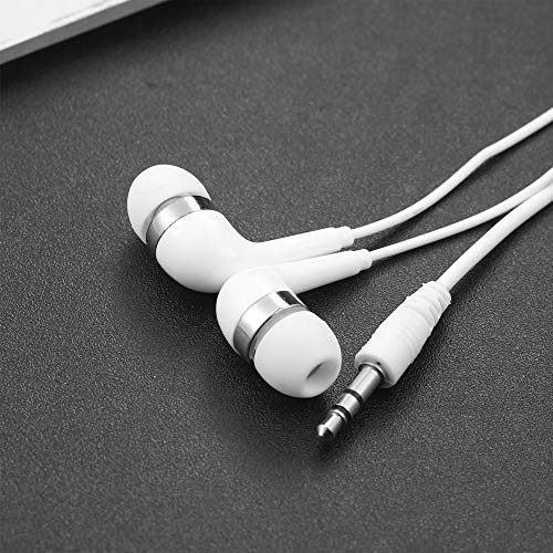 Hongzan Bulk Earbuds 50 Pack for Classroom Kids School Students (50White)