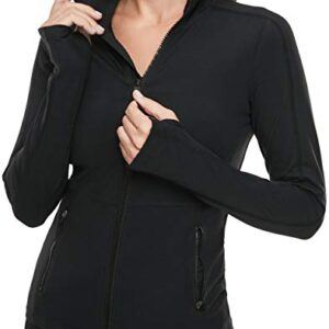 VUTRU Women's Workout Yoga Jacket Full Zip Running Track Jacket