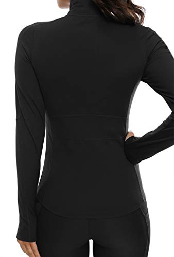 VUTRU Women's Workout Yoga Jacket Full Zip Running Track Jacket