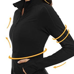 VUTRU Women's Workout Yoga Jacket Full Zip Running Track Jacket