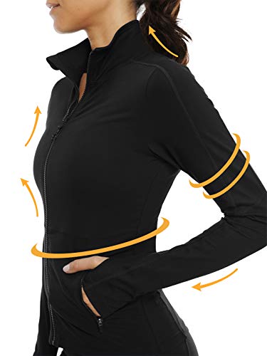 VUTRU Women's Workout Yoga Jacket Full Zip Running Track Jacket