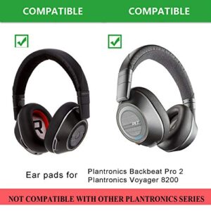 defean Voyager 8200 Ear Pads Replacement EarPads Ear Cushion Compatible with Plantronics Voyager 8200 UC/Plantronics Backbeat Pro2 Headphone (Black)