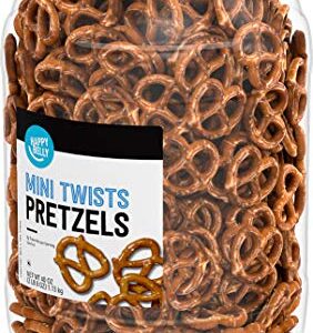 Amazon Brand - Happy Belly Mini Twist Pretzels, 2.5 Pound (Pack of 1)