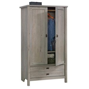 Sauder Cottage Road Armoire, L: 32.44" x W: 21.73" x H: 59.17", Mystic Oak finish