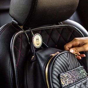 PILOT Barbie 60th Anniversary Collector's Edition Silver Car Seat Bag Hook with Swarovski Crystals