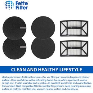 Fette Filter - Vacuum Filter Compatible with Bissell Rewind Pet Vacuum. Compare to Part # 1608225, 1601972 & 1604130. Combo Pack