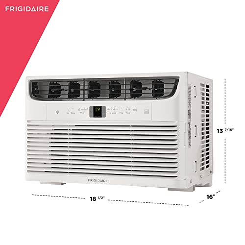 Frigidaire FFRE083WAE Window Air Conditioner With Washable filter, remote, 8,000 BTU, White