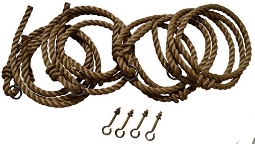 A&L Furniture 10' Rope Kit for Amish-Made Swings and Swing Beds, Fits Up to 10' Ceiling