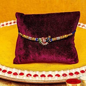 TIED RIBBONS Rakhi for Brother with Gift | Rakhi Set of 2 | Rakhi Card | Roli Chawal Tika - Rakhi Thread | Raksha bandhan Rakhi Bracelet for Brother | Bhai Rakhi Gifts for Brother