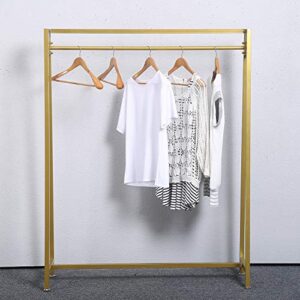 MBQQ Moden Metal Clothes Rack with Clothing Hanging Rack Organizer for Laundry Drying Rack Display Racks Garment Racks,Gold