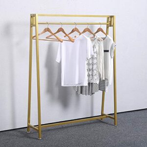 MBQQ Moden Metal Clothes Rack with Clothing Hanging Rack Organizer for Laundry Drying Rack Display Racks Garment Racks,Gold