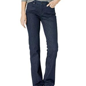 Amazon Essentials Women's Mid-Rise Slim Bootcut Jean, Rinsed, 10 Short