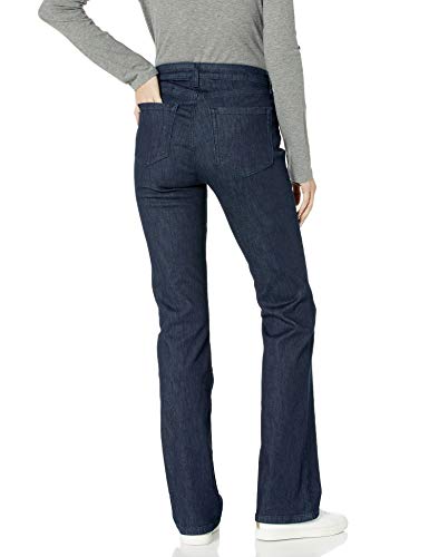 Amazon Essentials Women's Mid-Rise Slim Bootcut Jean, Rinsed, 10 Short