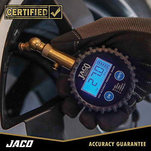 JACO Elite Digital Tire Pressure Gauge - Professional Accuracy - 100 PSI