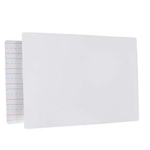 9" x 12" double sided dry erase lap boards learning writing practice whiteboard for student and classroom use, math board, picture drawing and games boards (pack of 2) by - emraw