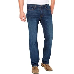 tommy hilfiger mens thd relaxed fit jeans, dark wash, 36w x 32l us