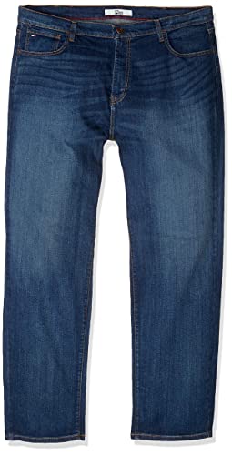 Tommy Hilfiger mens Thd Relaxed Fit Jeans, Dark Wash, 36W x 32L US