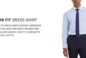 Unlisted by Kenneth Cole mens Regular Fit Checks and Stripes (Patterned) Dress Shirt, Blue, 18 -18.5 Neck 36 -37 Sleeve XX-Large US