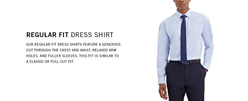 Unlisted by Kenneth Cole mens Regular Fit Checks and Stripes (Patterned) Dress Shirt, Blue, 18 -18.5 Neck 36 -37 Sleeve XX-Large US