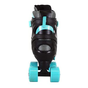 Scale Sports Adjustable Roller Skates for Kids Teen and Ladies Small Size Turquoise