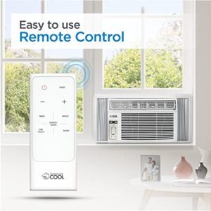 COMMERCIAL COOL Air Conditioner 10,000 BTU with Remote Control and Adjustable Thermostat, Air Conditioner Window Unit up to 450 Sq. Ft. with Electronic Controls & Digital Display, Window AC Unit