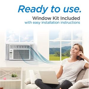 COMMERCIAL COOL Air Conditioner 10,000 BTU with Remote Control and Adjustable Thermostat, Air Conditioner Window Unit up to 450 Sq. Ft. with Electronic Controls & Digital Display, Window AC Unit