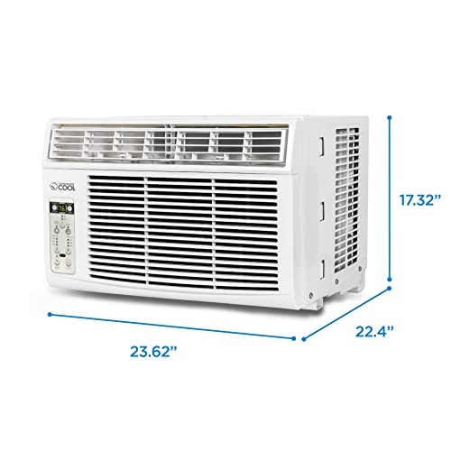 COMMERCIAL COOL Air Conditioner 10,000 BTU with Remote Control and Adjustable Thermostat, Air Conditioner Window Unit up to 450 Sq. Ft. with Electronic Controls & Digital Display, Window AC Unit