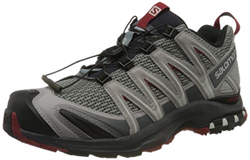 Salomon XA PRO 3D Trail Running Shoes for Men Sneaker, Grey Monument/Ebony, 8.5