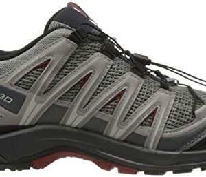 Salomon XA PRO 3D Trail Running Shoes for Men Sneaker, Grey Monument/Ebony, 8.5