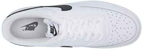 Nike Men's Court Vision Low Sneaker, White/Blackwhite, 12 Regular US