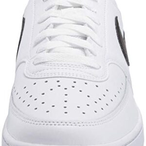 Nike Men's Court Vision Low Sneaker, White/Blackwhite, 12 Regular US