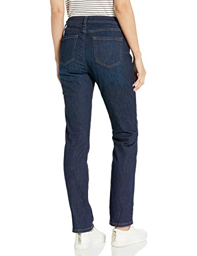 Amazon Essentials Women's Slim Straight Jean, Dark Wash, 12