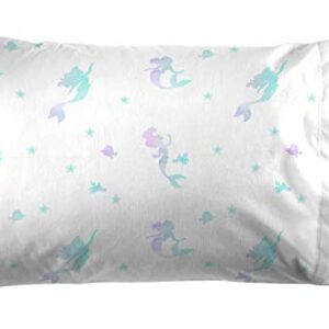 Jay Franco Disney The Little Mermaid Make A Splash 7 Piece Full Bed Set - Includes Comforter & Sheet Set - Bedding Features Ariel - Super Soft Fade Resistant Microfiber - (Official Dinsey Product)…