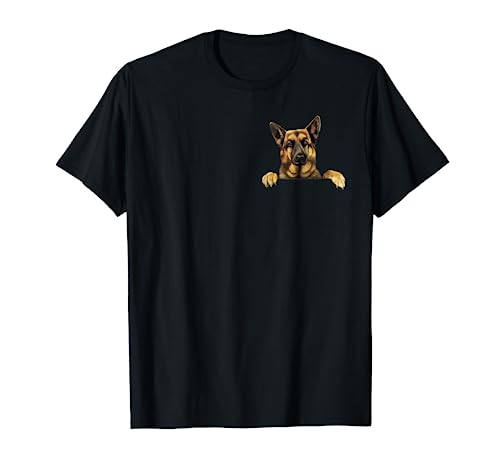 German Shepherd Gifts Stuff Funny German Shepherd In Pocket T-Shirt