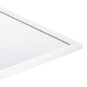 Amazon Basics Rectangular Wall Mount Mirror 24" x 36", Standard Trim, White