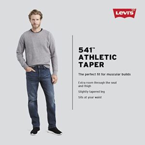 Levi's Men's 541 Athletic Fit Jeans (Also Available in Big & Tall), Castilleja White-Stretch, 44W x 30L